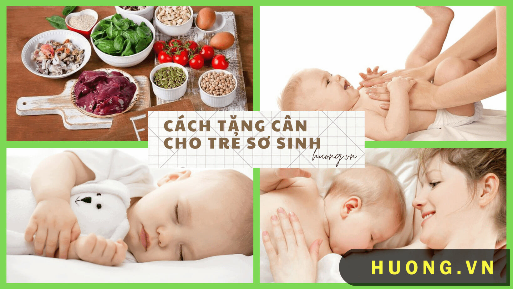 Làm sao để trẻ sơ sinh tăng cân tại nhà