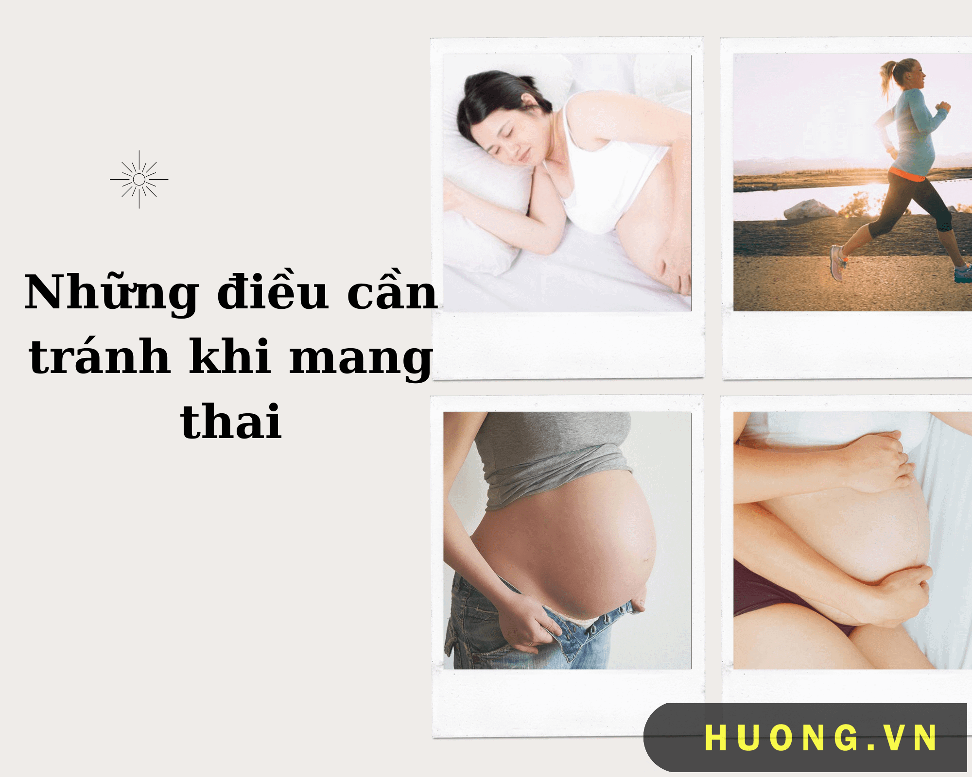 Các điều cần tránh khi đang mang thai