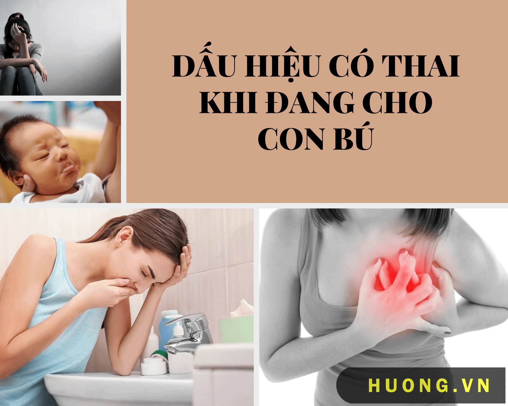 Dấu hiệu có thai khi đang cho con bú