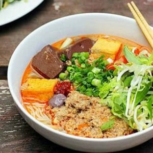 Mon bun rieu cua suon sun ngon