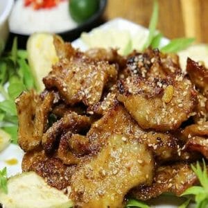 Nầm heo nướng sa tế