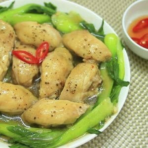 2 Cách làm gà hấp cải thìa, hấp tỏi đơn giản, ngon khó cưỡng