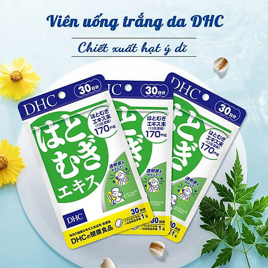 Viên uống trắng da DHC Nhật Bản thực phẩm chức năng dưỡng ẩm và tăng cường  đề kháng da 30 ngày