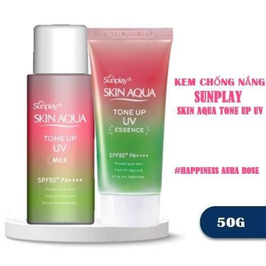 Kem Chống Nắng Sunplay Happiness Aura Dạng Tinh Chất | Sữa Chống Nắng Nâng Tone Kiềm