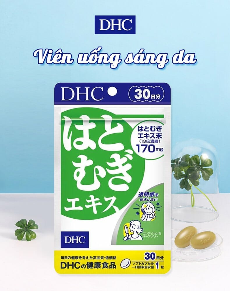 BR-DHC Viên Uống Chiết Xuất Ý Dĩ Làm Sáng Da 30 Ngày 30 Viên 