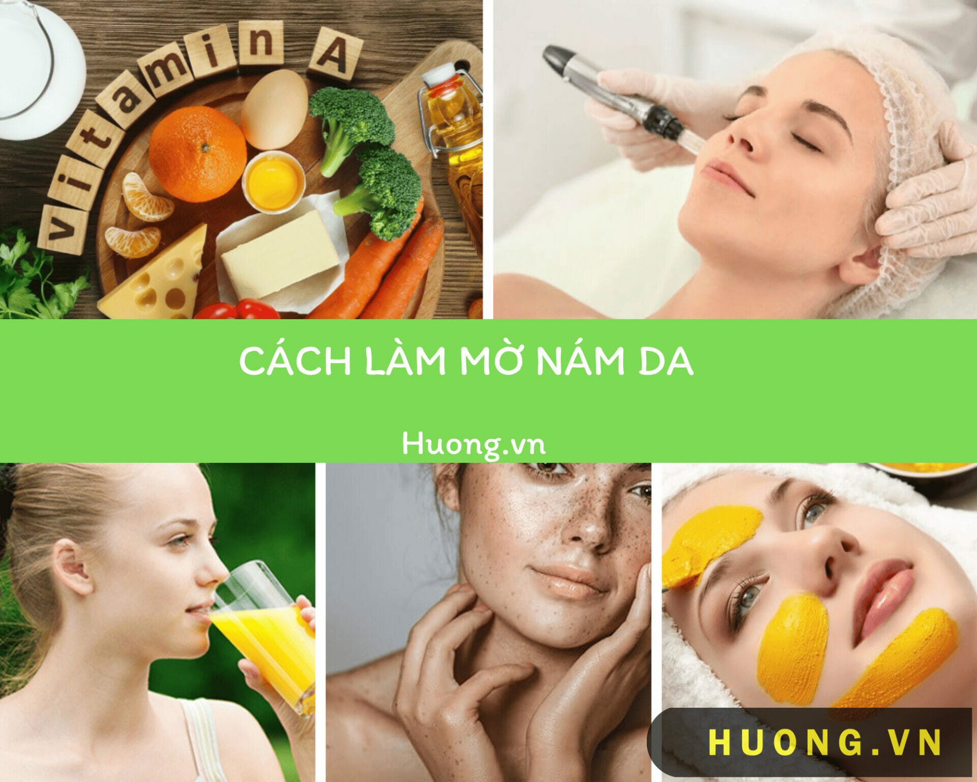 Cách làm mờ sắc tố da