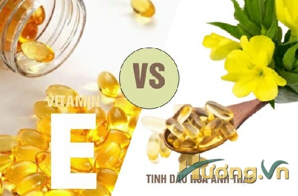 kết hợp vitamin E với tinh dầu hoa anh thảo