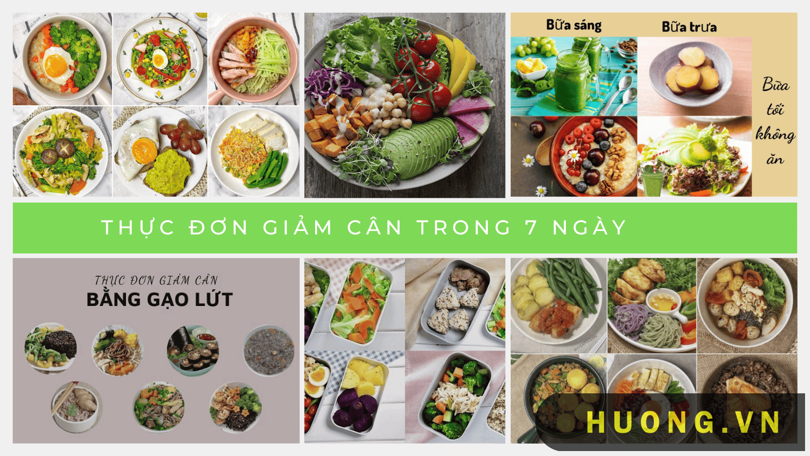 Thực đơn giảm cân trong 7 ngày