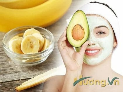 Mặt nạ bơ chuối giúp da mịn màng
