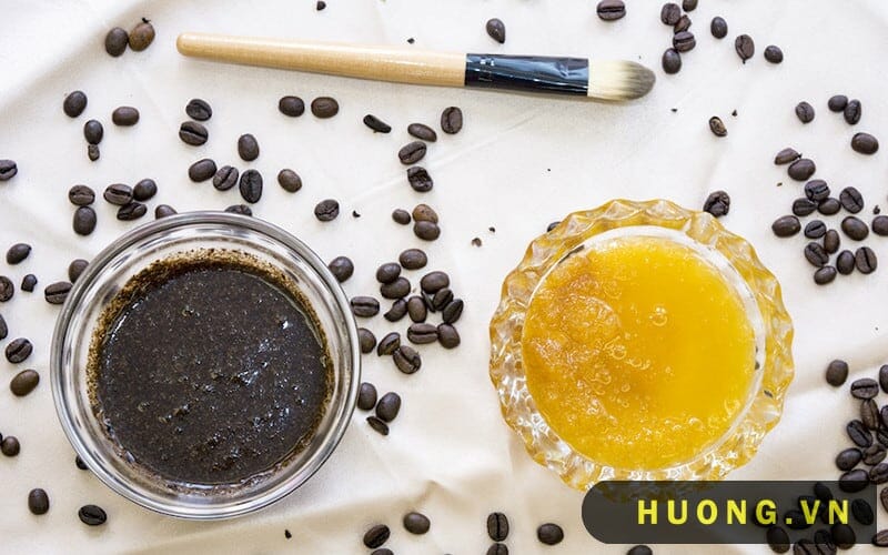 mật ong với bã cà phê
