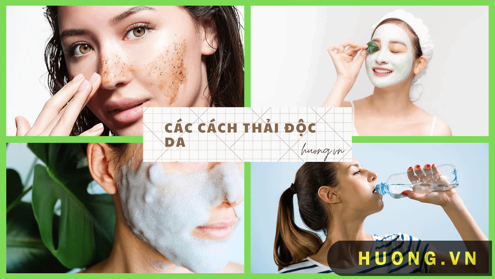 cách thải độc da mặt