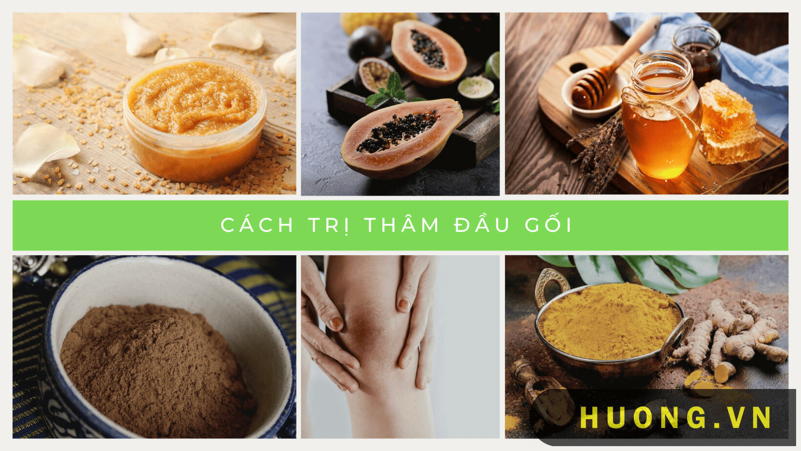 cách trị thâm đầu gối tại nhà