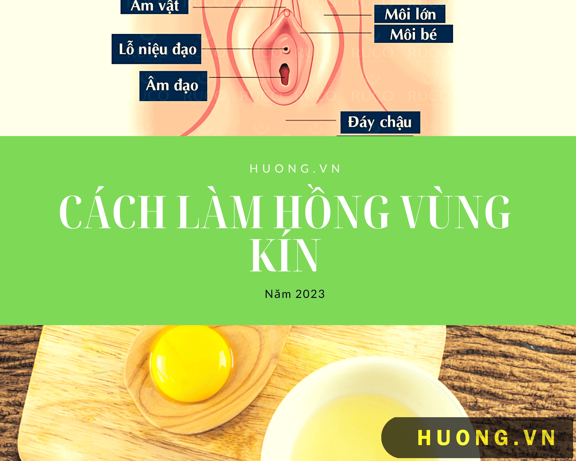 cách làm hồng vùng kín tại nhà