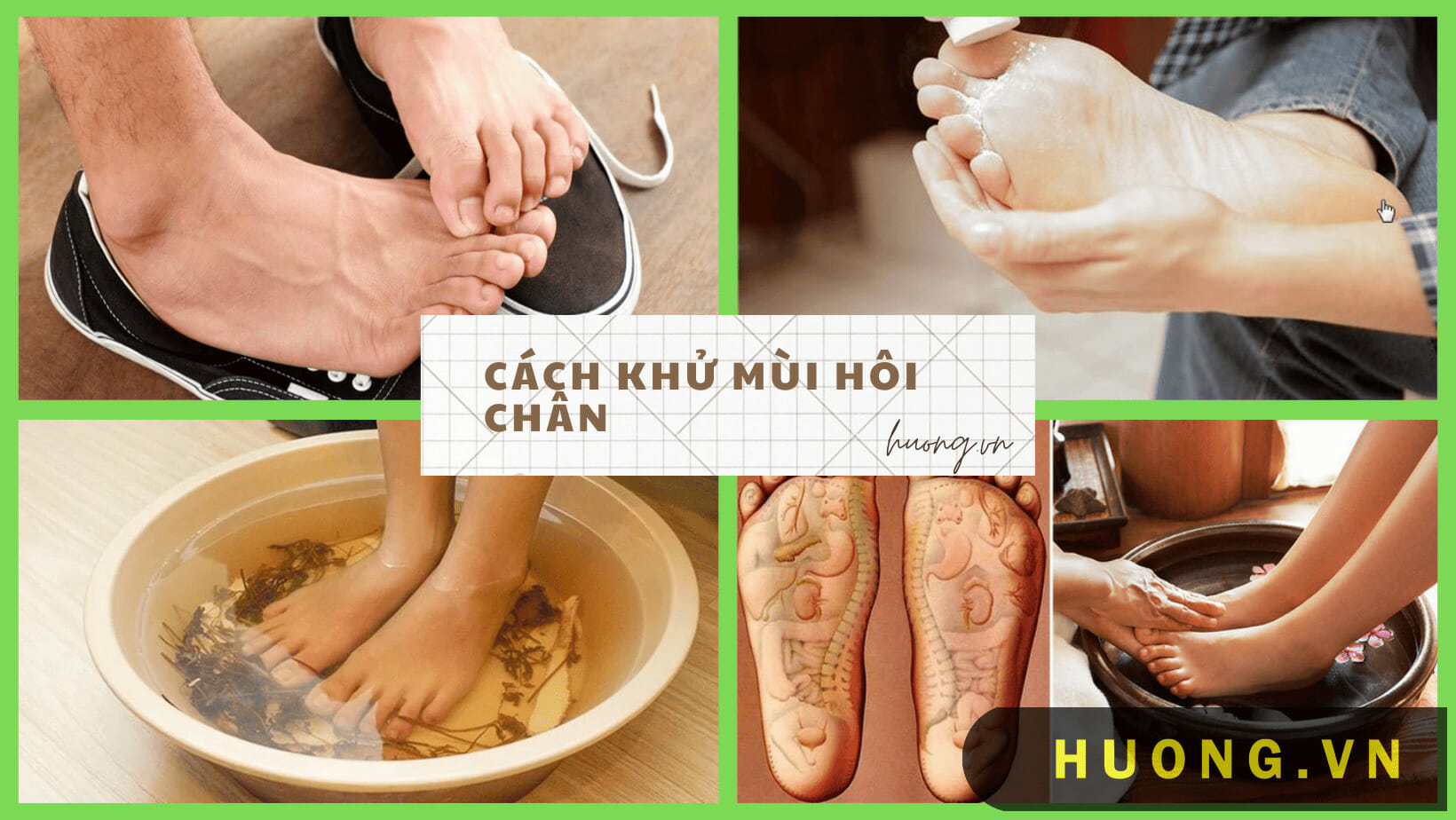 Cách khử mùi hôi chân