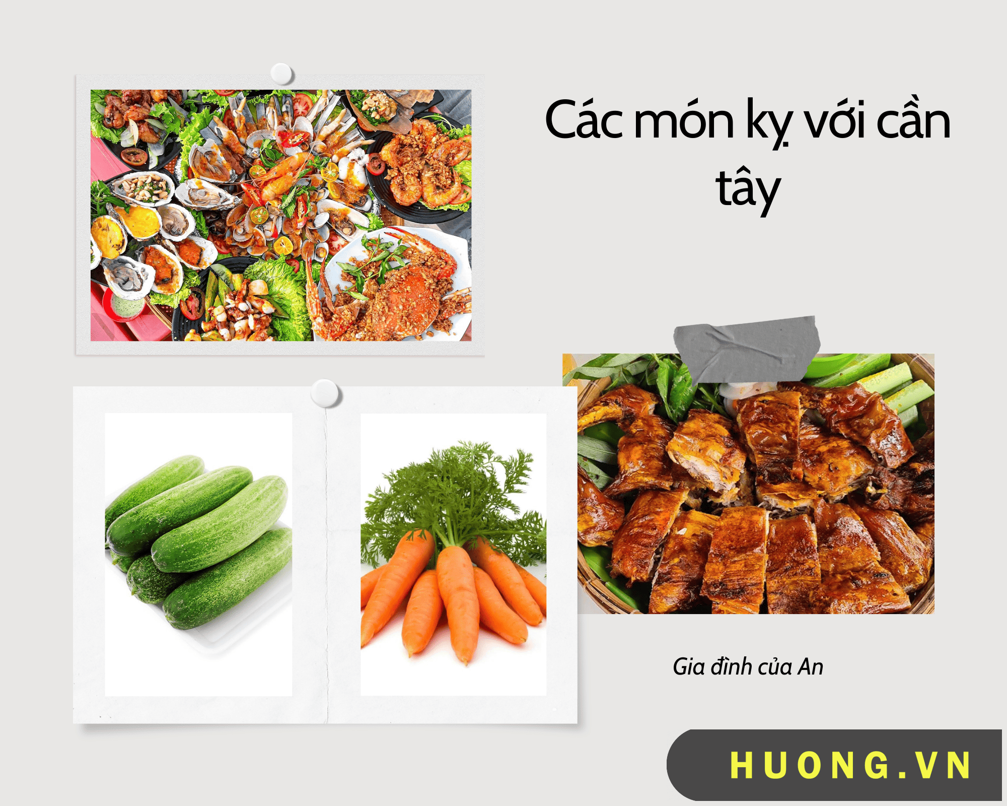 thực phẩm đại kỵ với rau cần tây