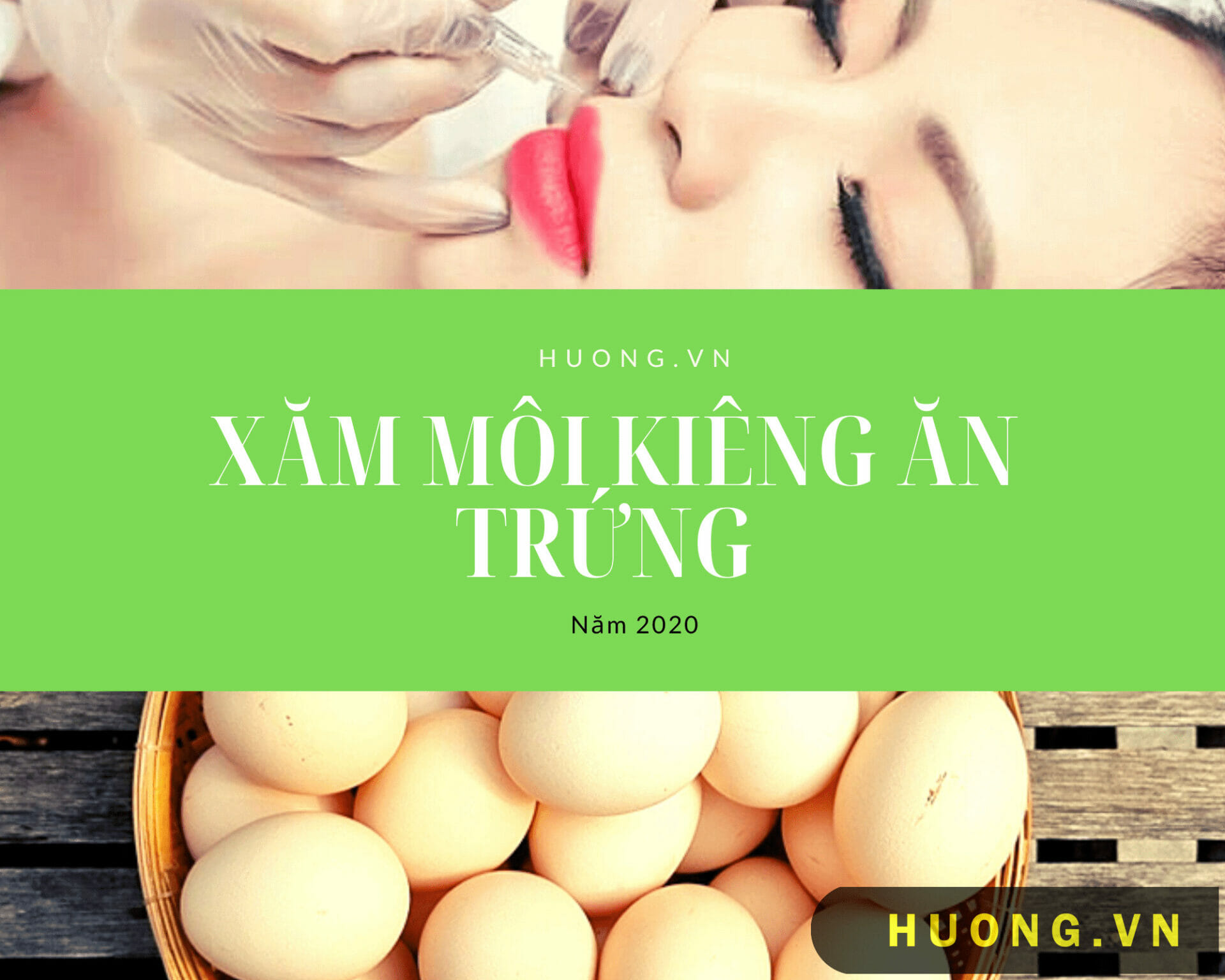 Xăm môi kiêng trứng bao lâu 