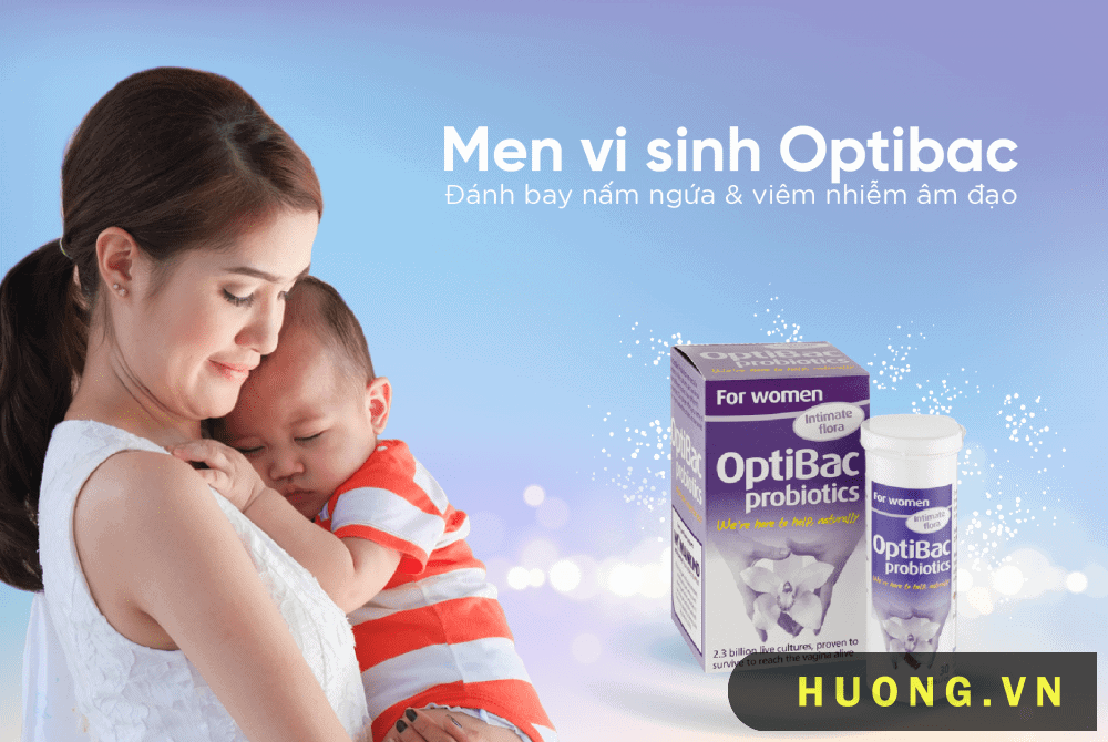Men vi sinh Optibac có nhiều tác dụng co mẹ và bé