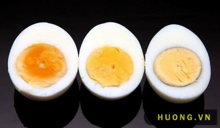 Màu sắc trứng khi luộc